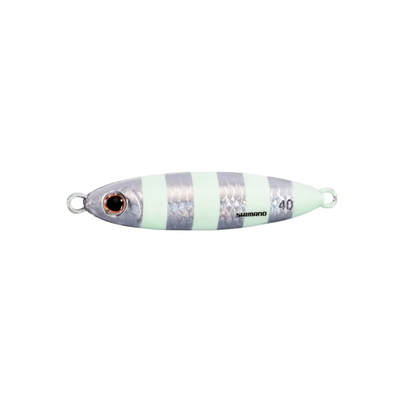 Artificiale Metal Jig Shimano Lure Stinger Butterfly Flat Light 5.8 cm 30 gr Zebra