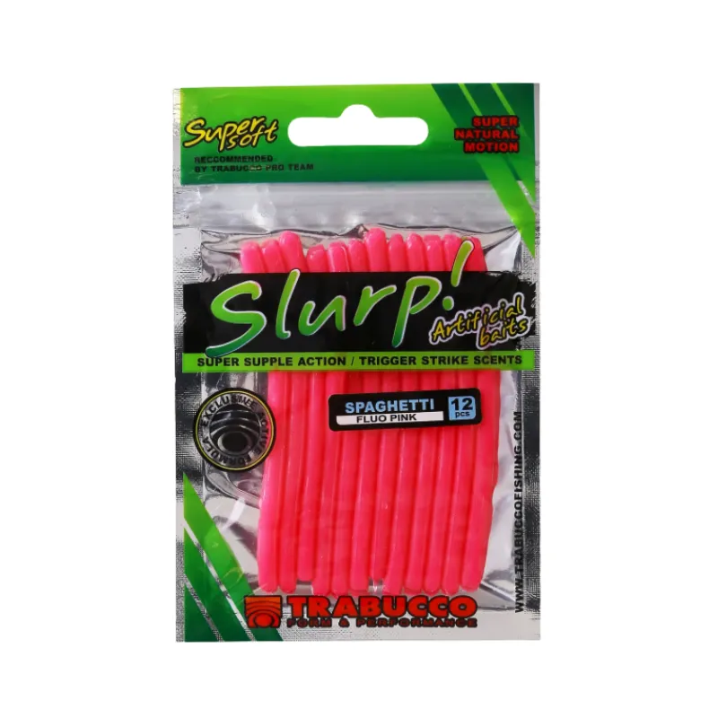 Artificiale Worm Trabucco Slurp Spaghetti Fluo Pink