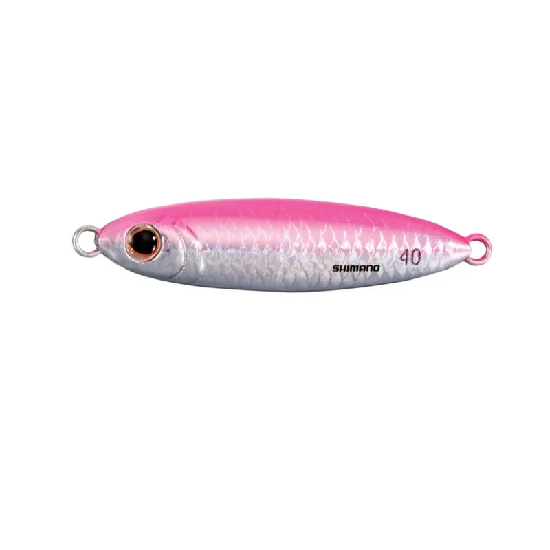 Artificiale Metal Jig Shimano Lure Stinger Butterfly Flat Light 6.6 cm 40 gr Pink